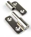 Top Shelf Slick 1.5 Inch Detachable Hinges Pack Of 6 304 Stainless Steel left hand lift off door hinges showing close-up view.