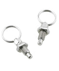Heavy Duty M6 Stainless Steel Spring Indexing Plunger With Pull Ring Quick Release for secure workshop clamps and jigs.