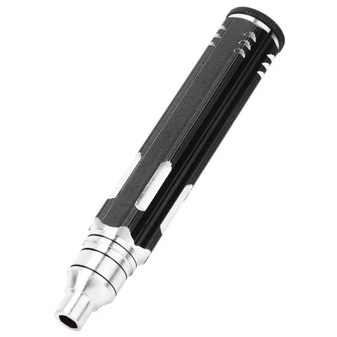 4 in 1 RC Aircraft and Drone Screwdriver Kit for Hex Screws, Disassembly Tool, ergonomic black handle, multi-bit set visible