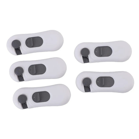 Five Baby Safety Cabinet Locks For Cabinets And Drawers With Double Door Access No Fuss Install Easy To Use Without Tools Child Proofing Locks