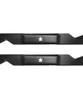 Hi Lift Mower Blades For 46 Inch Deck Fits Husqvarna YTH Series And Craftsman YT3000, heavy-duty steel with 5-point star center