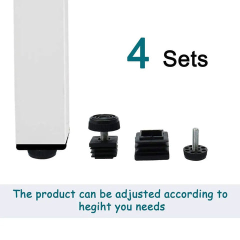 Adjustable Square Leveling Feet For Home Furniture And Appliances 25 Mm Insert Set Of Four Heavy Duty Stabilizers shown in various accessories.