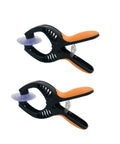 Pro Screen Separator Tool with 4cm suction cups shown in pair, heavy duty ABS build, ideal for smartphone, tablet, and laptop screens.