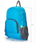 Lightweight 20L Waterproof Hiking Backpack With Multiple Pockets, Foldable Travel Daypack, blue, dimensions 42x30.5 cm