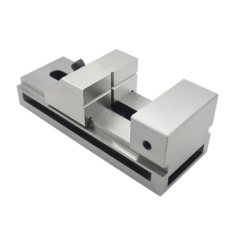 2 Inch Precision Vise With Quick Adjust Jaw Width For CNC Milling And Surface Grinding HRC58-62 Hardened Workholding Fixture On Table A True Boss Level EDM Clamp For Serious Machinists And Hardware Shops, silver steel