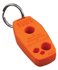 Orange tool with keyring displaying 'magnetize demagnetize' labeled Klein Tools, designed for Magnetizer And Demagnetizer For Screwdriver Bits One Swipe Magnetic Tip Tool With Rare Earth Magnets Handy Home Improvement Gadget To Make Tools Magnetic Or Demagnetize On The Fly Fits Most Screwdrivers.