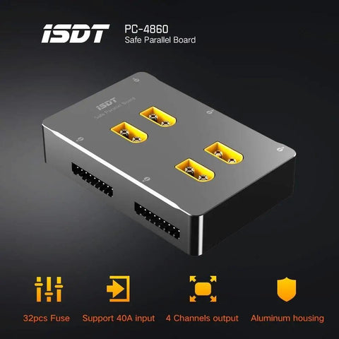 Dope 1-8S LiPo Battery Parallel Charge Board With XT60 Safe Four Channel Balance Plate For RC Batteries And Lithium Chargers