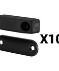 Heavy Duty Magnetic RV Door Catch Set 10 Pairs Baggage Compartment Latch Holders For Camper Trailer Exterior Storage Cabinets ABS Magnet Door Stops Black Finish