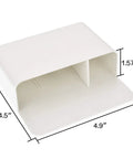 Magnetic Dry Erase Marker Holder And Pencil Cup, 2 Pack, 4.9x4.5x1.57 inches, adjustable divider shown on white background