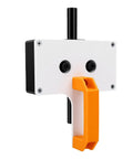LiebeWH Automatic Wire Threading Tool Kit With Drill Attachment Electric Cable Threader front view with orange handle.