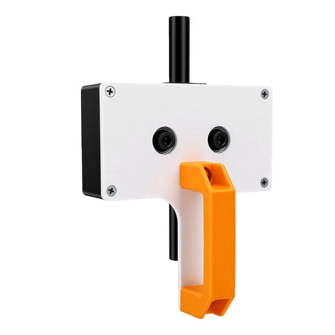 LiebeWH Automatic Wire Threading Tool Kit With Drill Attachment Electric Cable Threader front view with orange handle.
