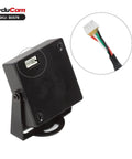 2.3MP USB Camera Module With No Lag Global Shutter And 110 Degree Wide Angle Lens For Crisp 1080p At 90fps High Speed USB 2.0 UVC Webcam Compatible With Windows Linux Android And Mac OS side view with connector cable