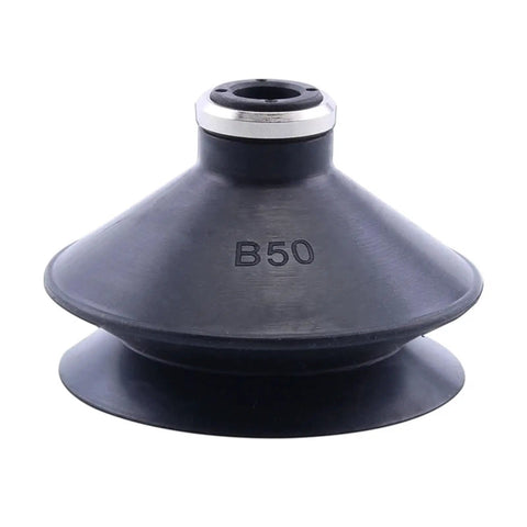 10 Piece Set Of Heavy Duty Vacuum Suction Nozzle Tips For Industrial Pneumatic Gripers, black nitrile rubber cup, strong grip.