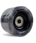 Black And White 60 By 40 mm 88A Roller Skate Wheel For Quad Skates With Bearings, showing urethane material and design detail