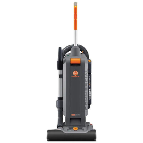 Hoover Commercial Upright Vacuum Cleaner 15 Inch Bagged Model With Powerful Suction And Hexaguard Hepa Filtration For Deep Cleaning Tough Messes In High Traffic Spaces Quiet Operation For Professional Use