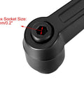 Close-up of Kickass M10 Toggle Clamp Lever with 5mm hex socket for quick adjustments, plated steel material.