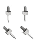 Moisture Meter Replacement Pins For MMD4E And RHMG650 RHMG700DL, 4 Pack Stainless Steel Probes, angled view