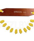 Lathe Grooving Cutoff Tool SPB26-3 with 12 Pro Grade SP300 Carbide Inserts and SMBB1626 Blade Plate for CNC turning