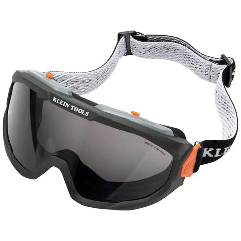 Tinted Safety Goggles With Anti Fog Lens For Pro Grade Eye Protection, Scratch Resistant UV Shield, Adjustable Vents, ANSI Z87.1 Plus