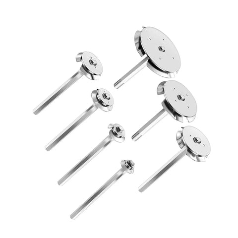 Seven Piece PVC Socket Saver Set With Stainless Steel Plumbing Fittings For Household Repairs, Drill Compatible With Half Inch Drill