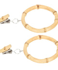 2 Pack Curtain Rings With Clips Anti Slip Shower Drapery Hooks For Stable Curtain Suspension And Smooth Glide Rod Round Design