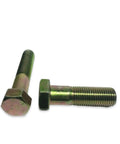 Side view of 3-1/4 In Hex Bolt Grade 8 Cap Screw Yellow Zinc Plated Coarse Thread Durable Fastener For Building And Maintenance Kit