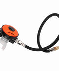 Go To Second Stage Scuba Regulator For Easy Breathing Adjustable Regulator Explorer with silicone mouthpiece side view