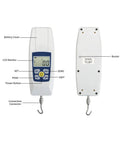 Compact Push And Pull Tester Meter For Tension And Compression Testing With Real Time Peak And First Peak Modes, Four Unit Options N Kg Lb Oz, Pro Grade Precision And High Resolution, Acceleration Setting For Accurate Measurements, front and back views