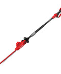 Cordless Pole Hedge Trimmer With 18 Inch Dual Action Blades, 180 Degree Pivoting Head visible