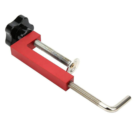 Adjustable Woodworking G Clamp For Fence Builds And Garage Projects, Heavy Duty Aluminum Alloy Press Block with smooth jaw.
