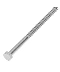 Stainless Steel Half Thread Wood Hex Lag Screws Self Tapping Fasteners For Carpentry Built Tough With High Hardness And Durability DIN 571 Standard M8 130Mm