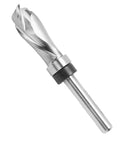 Premium Compression Flush Trim Router Bit With Top Bearing For Precision CNC Woodworking, 14 Inch Shank And 12 Inch Cutting Diameter.