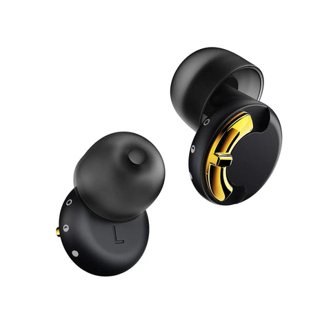 Adjustable Ear Plugs With 3 Noise Canceling Modes For Concerts Work Travel And More Reusable Hearing Protection With 4 Sizes XS S M L Comfortable Silicone Tips For All Day Noise Reduction Black Gold