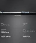 Upgraded Digital Torque Wrench With Half Inch Drive For Auto Repair, Accurate Digital Readout, showing tool measurements
