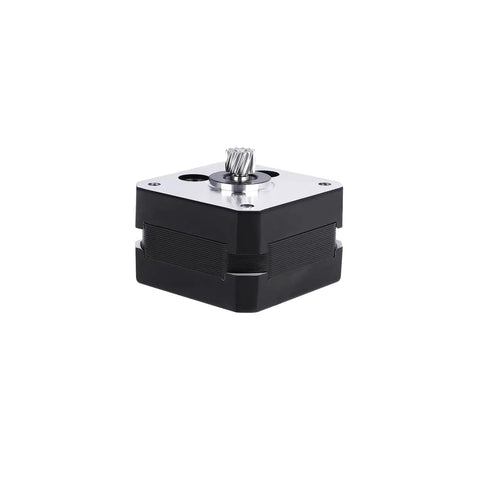 Hi 42-26 Extrusion Motor For 3D Printers Official Original Replacement Part showing side view of black and silver stepper motor