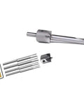 Heavy Duty 7 Piece Pen Mill Trimmer Set For Precision Barrel Cutting And Fast Woodturning Builds Using Durable Carbon Steel Blades and multiple shafts.