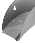 Heavy Duty Wall Mount Hose Hanger 2 Pack Sturdy Iron Metal Rack close-up showing curved bracket design for hose storage.