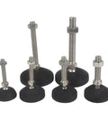 Skip The Wobble With These Universal Adjustable Leveling Feet Four Pack Featuring Tilt Base and Smooth Ride Nylon Tops for Cabinets Tables and Home Appliances Fixes Crooked Floors Instantly Solid Carbon Steel Core.