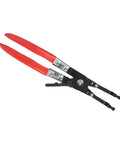 Premium One-Hand Soldering Pliers With Easy Grip Handle For Auto Wire Welding Clamps Single Operation automotive repair tool close-up.