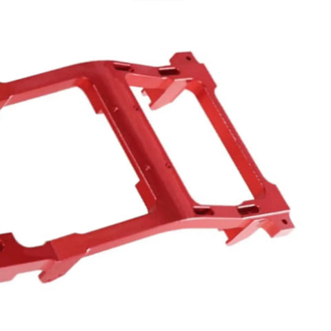 Red Beefed Up One Twelfth Aluminum RC Car Chassis Frame Upgrade For MN82 LC79 Heavy Duty Alloy Refitting Kit