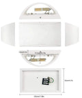 Dimensions of Dope LED Wall Sconce Light 7W Warm White 2700K Up And Down Plaster Finish Indoor Wall Lamps
