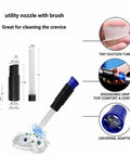 Utility nozzle with brush from 9 Piece Vacuum Attachment Kit With One And A Quarter Inch To One And Three Eighths Inch Hose Adapter