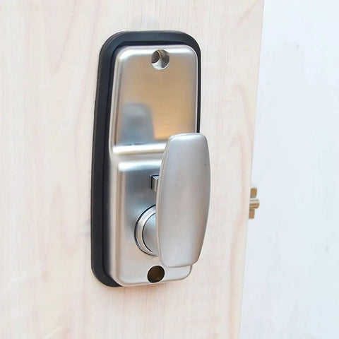 Keyless Digital Door Lock Set With Push Button Code Entry For Home And Business, No Key Hassle With Rugged Aluminum Body