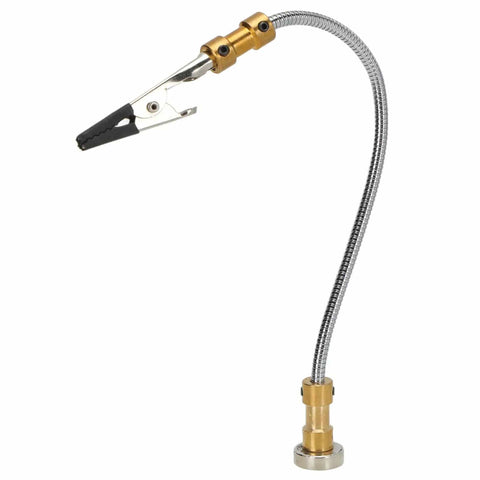 Adjustable Magnetic Soldering Helping Hand Clip With Gooseneck Arm Alloy Steel Fixture For Maintenance And PCB Work Hands Free Precision Holding