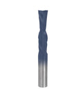 1/2 Inch Down Spiral Router Bit with 1/2 Inch Shank and 2 Inch Carbide Height for Laminates and Veneers, Black ICE Coating