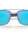 Front view of RB3737CH Chromance Sunglasses Gunmetal Frame With Chromance Green Mirrored Blue Polarized Lenses 60mm Wide Rectangular Style