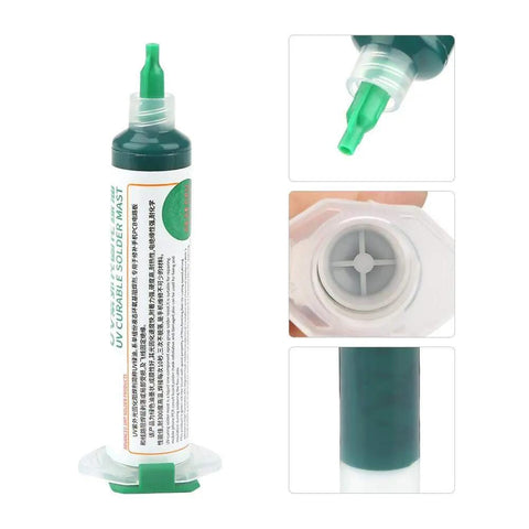 Two Pack PCB Solder Mask Ink For Curing UV Light Activated Solder Resist Ink For PCB Repair On Mobile Phones And Computers