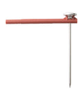 Instant Read Analog Meat Thermometer For Grill And Kitchen with Durable Stainless Steel 1 Inch Dial in Red Calibration Sleeve