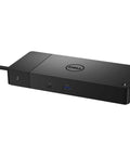 Modular Thunderbolt Dock Delivering Solid Ninety Watt Punch Alongside Flexible HDMI DisplayPort Ethernet Cables, black hub with ports.