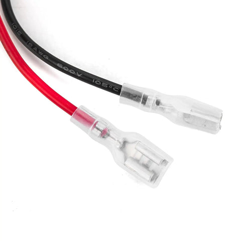 Close-up of connectors in Toyota LED Wiring Harness Kit With LED Light Bar Push Button Switch For Tacoma 2012 2024 4Runner